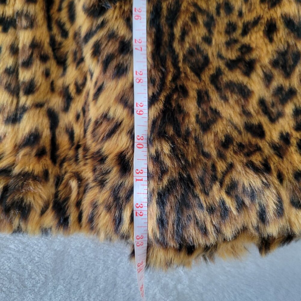 J.CREW Collection Leopard Print Collared Lined Coat XXXS/XXS/XS Pockets - Picture 13 of 15